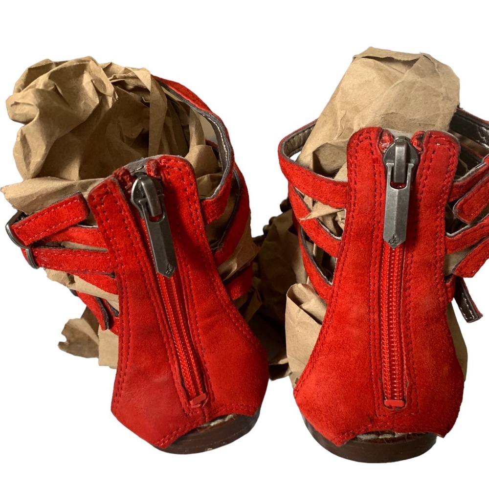 Sam Edelman Giada Beaded Leather Sandals Gladiator Zippered Back Women’s Shoes - Picture 7 of 11